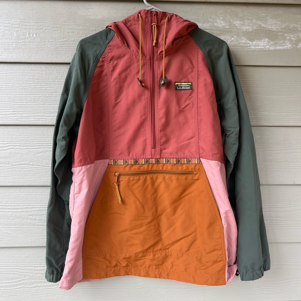 L.L. Bean Multicolor Anorak Jacket